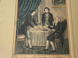 PB6 Original Currier & Ives Type Print Kellogg Prodigal Son Receiving His Patrimony