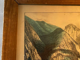 Original Currier & Ives Print Yo - Semite Falls