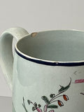 Staffordshire Pearlware Tankard Lady in Fancy Costume Dress Scene