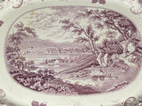 Historical Staffordshire View Of Newburgh Platter Hudson River