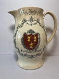 Staffordshire Creamware Liverpool Pitcher Arms Deering Carver Eagle