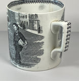 Staffordshire Transfer Large Child’s Mug “Slack” and “How’s Business” BB#103