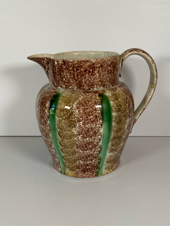 Staffordshire Pearlware Spatter Type Pitcher Whieldon Colors