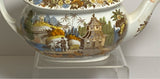 Staffordshire Salopian Pearlware Teapot With Oriental Pagoda Scene