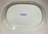 Historical Staffordshire Blue Platter Pennsylvania Hospital Ridgway