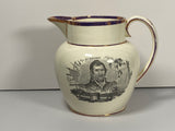 Staffordshire Creamware Liverpool Pitcher War or 1812 Pitcher Brown and Decatur