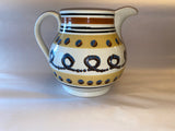 Staffordshire Mochaware Mocha Pitcher Cats Eye and Earthworm