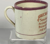 Staffordshire Creamware Children’s Mug Grace Before The Meat BB#40