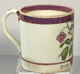 Staffordshire Creamware Children’s Mug For My Dear Boy Bird BB#124