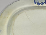 Historical Staffordshire Blue Louisville Kentucky City Series Platter