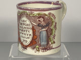 Staffordshire Children’s Mug Alphabet And Numbers Luster BB49