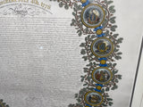 Original Declaration of Independence Broadside By Woodruff Published by Phelps & Ensigns 1840’s