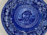 Historical Staffordshire Arms of Rhode Island Plate