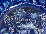 Historical Staffordshire Blue Beaded Rim Bowl Warleigh House Select Views