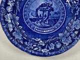 Historical Staffordshire Arms of Rhode Island Plate