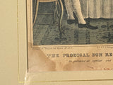 PB6 Original Currier & Ives Type Print Kellogg Prodigal Son Receiving His Patrimony