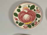 Set of 4 Cabbage Rose Cybis Cup Plates