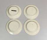 Set of 4 Cabbage Rose Cybis Cup Plates