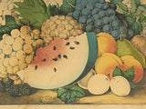 PB6 Original Currier & Ives Print “Fruit Autumn Varieties”