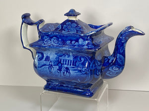 Historical Staffordshire Mount Vernon Hot Water Teapot