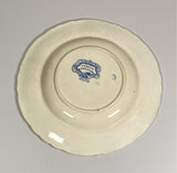 Historical Staffordshire Blue Plate Texian Campaign Cannon Scene