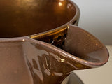Historical Staffordshire Copper Luster Pitcher With New York Transfer RC