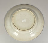 Rainbow Spatterware Brown and Purple Spatter Plate