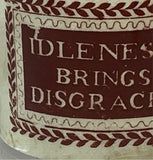 Staffordshire Children’s Creamware Mug Idleness Brings Disgrace BB#25