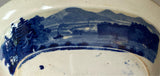 Historical Staffordshire Blue Vegetable Dish Tappen Bay From Greenburgh Vegetable Dish