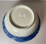 Historical Staffordshire Blue Shipping Series Wash Bowl Ships Shells
