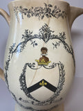 Staffordshire Creamware Liverpool Pitcher Arms Deering Carver Eagle