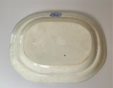 Historical Staffordshire Blue Platter Niagara From The American Side