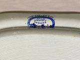 Historical Staffordshire Blue Platter Wilkie Series  Errand Boy