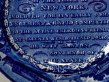 LC3 Historical Staffordshire Erie Canal Inscription Toddy Plate 1825 LC3