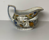 Staffordshire Salopian Pearlware Creamer With Bird And Florals