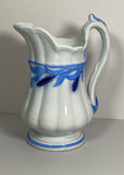 Staffordshire Ironstone Blue Wheat Creamer