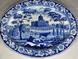 Historical Staffordshire Massive Boston State House Platter