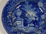 Historical Staffordshire Lafayette At Washington’s Tomb Plate LNRP2