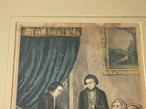 PB6 Original Currier & Ives Type Print Kellogg Prodigal Son Receiving His Patrimony