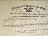 Franklin D. Roosevelt President Signed Appointed Postmaster Document