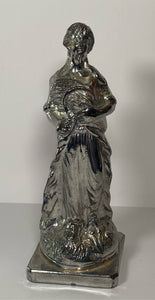 Staffordshire Silver Resist Lusterware Figure of Autumn
