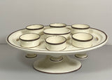 Staffordshire Creamware Egg Cup Stand With Cups