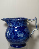 Historical Staffordshire Lafayette At Franklin’s Tomb Large Pitcher