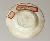 Historical Staffordshire Blue Cup Plate Double Winter View Pittsfield Massachusetts