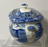 Historical Staffordshire Sugar Bowl City Hall New York By Stubbs