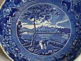 Historical Staffordshire Fairmount Near Philadelphia Beaded Rim Bowl