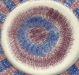 Staffordshire Rainbow Spatterware Plate in Blue and Purple