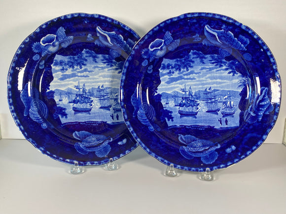 Historical Staffordshire Macdonough’s Victory Dinner Plate