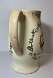 Staffordshire Creamware Liverpool Pitcher Arms Deering Carver Eagle