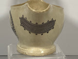 Historical Staffordshire Creamware Liverpool Creamer Washington Memorial